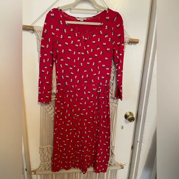 knee length peasant dress Jenna Lace Trim Peasant Dress Natural / 2X main image 0